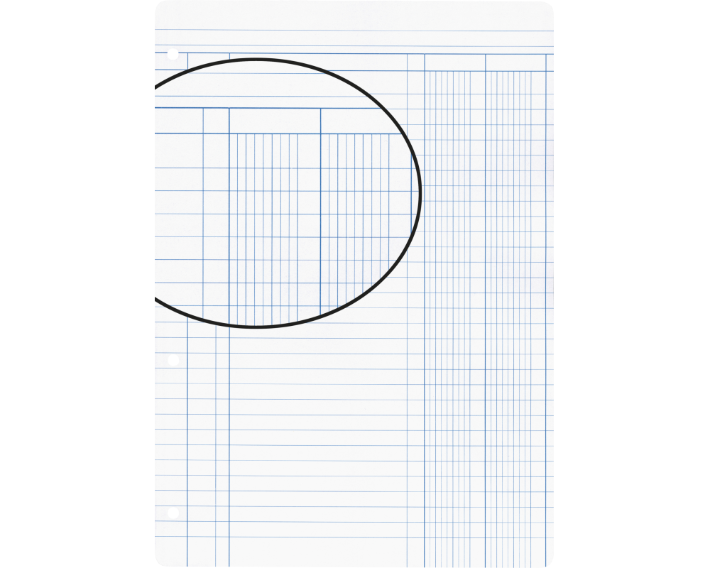 BIELLA Einlageblätter A4 45044900U weiss,Lineatur 9,4-Loch 100Bl.