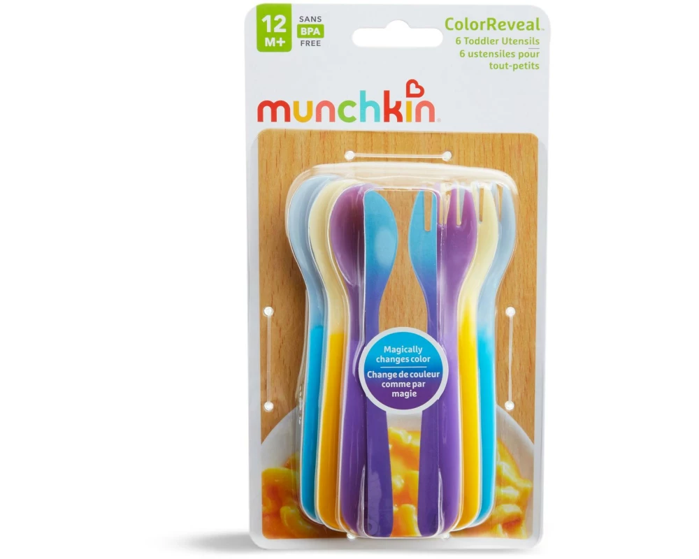 Munchkin Kinderbesteckset Toddler Forks and Spoons 6-er Pack
