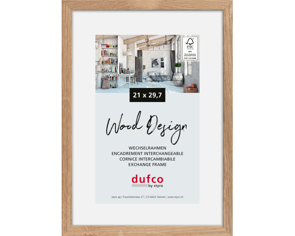 DUFCO Bilderrahmen Hay 21x29.7cm 1610.81114 Eiche hell