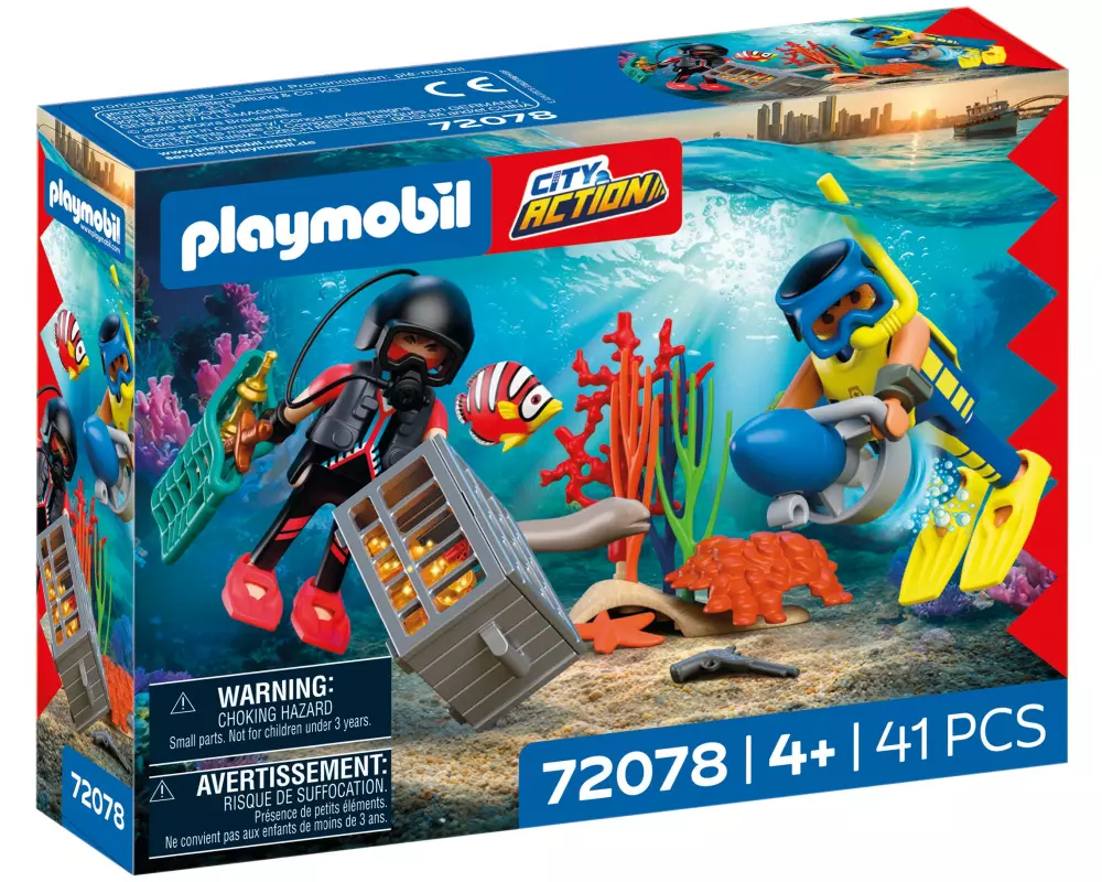 Playmobil City Action Polizeitaucher mit Schatz 72078