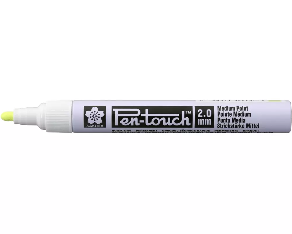 Sakura Lackmarker Pen-Touch 2.0 mm, M, Fluo Gelb