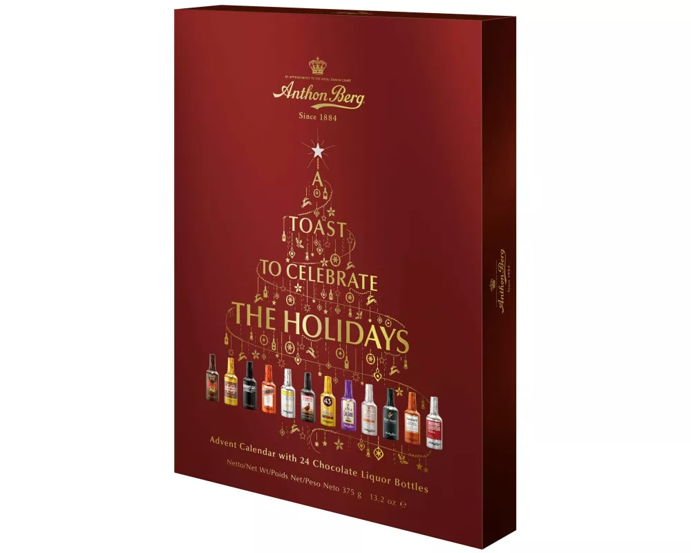 Anthon Berg Adventskalender Alkoholhaltige Schokoladen Pralinen 375 g