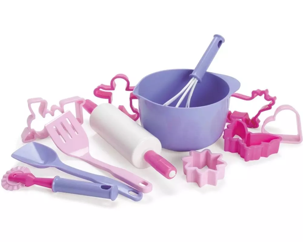 dantoy My Little Princess – Backset Kunststoff, 12 Teile, Rosa