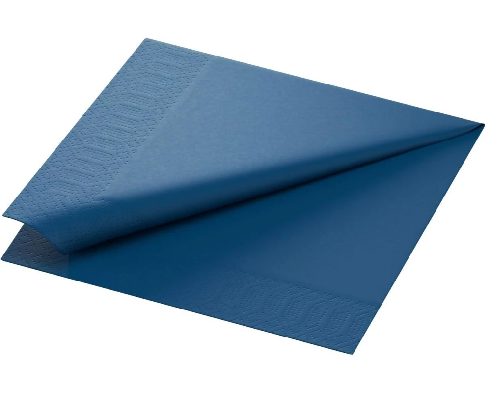 Duni Papierservietten 3-lagig dunkelblau 40 cm x 40 cm, 250 Stück