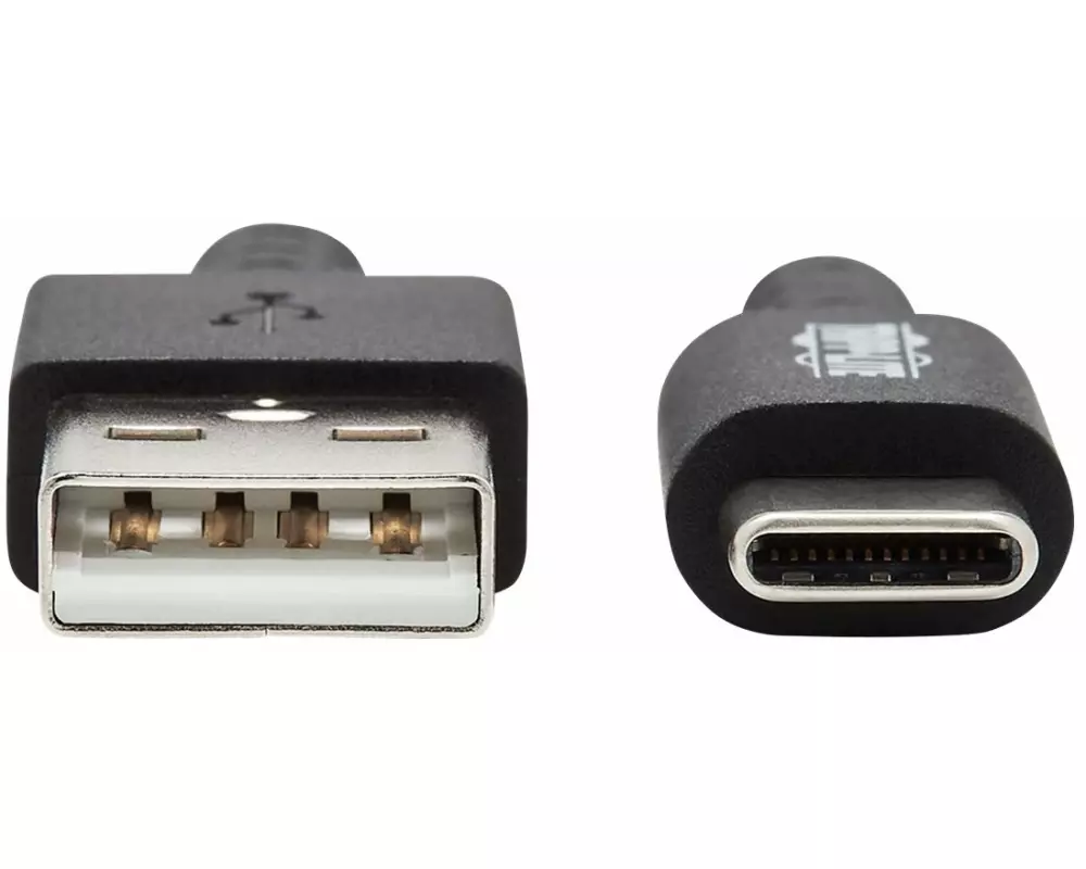 EATON TRIPPLITE Heavy-Duty, USB-A to USB-C Cable, USB 2.0 UHMWPE and Aramid Fibers, M/M, Gray, 3ft. 0.91m