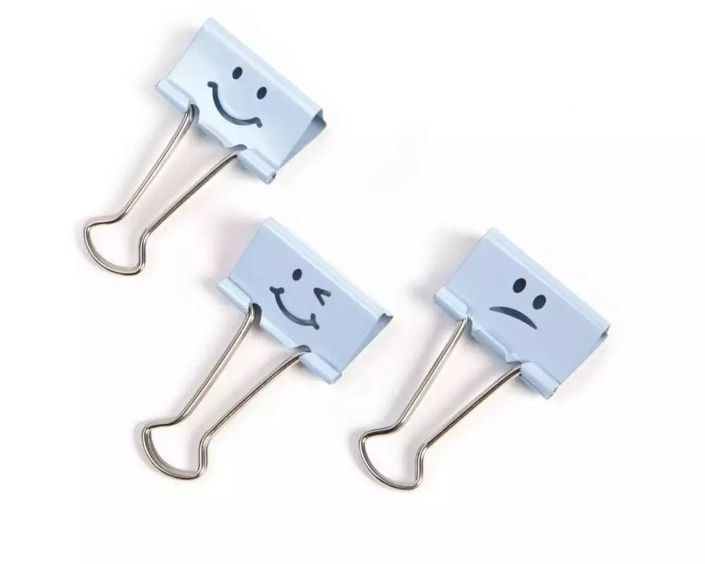 Rapesco Papierklemme 32 mm, Hellblau