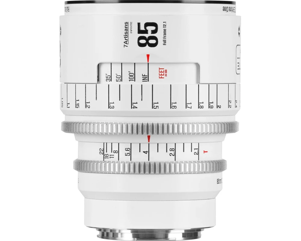 7Artisans Festbrennweite 85mm T/2.1 INFINTE Weiss – Canon EF