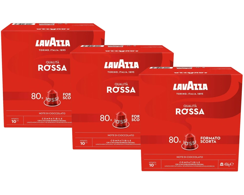 Lavazza Kaffeekapseln Qualità Rossa 3 x 80 Stück
