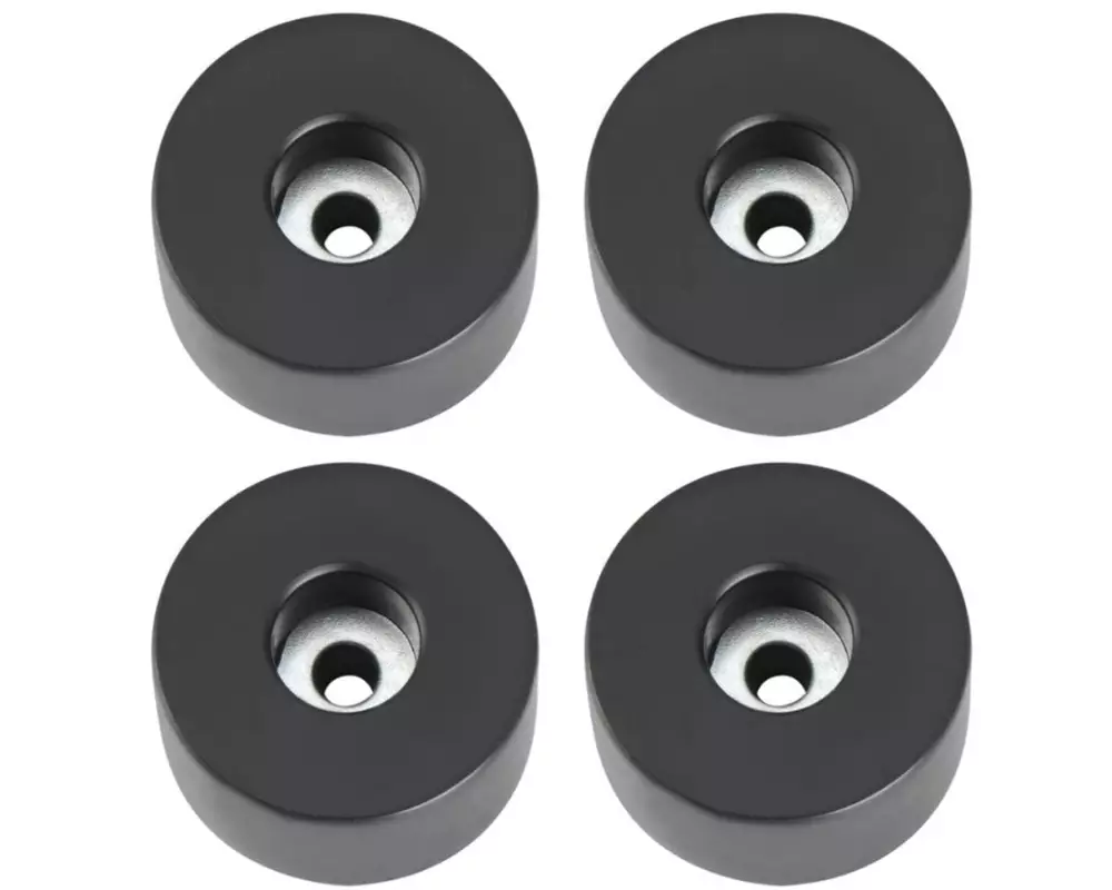 Adam Hall 4909 M4 4er Set, Gummifuss rund, PVC, Schwarz, 38 x 20 mm