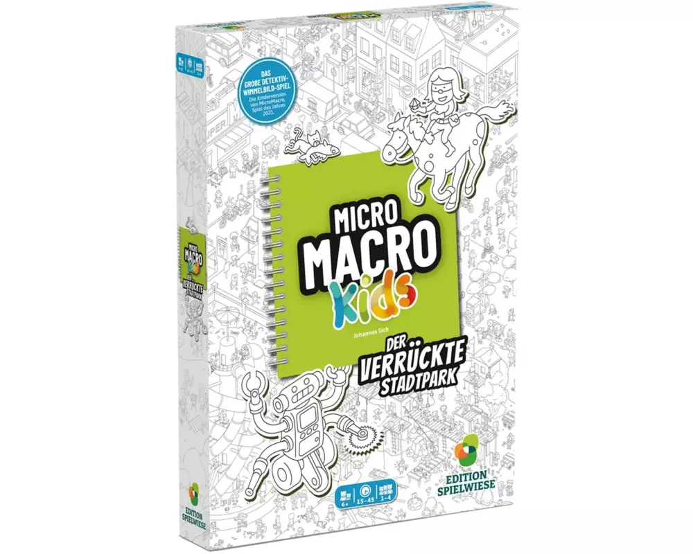 Pegasus Spiele Kinderspiel MicroMacro Kids: Der verrückte Stadtpark (d)