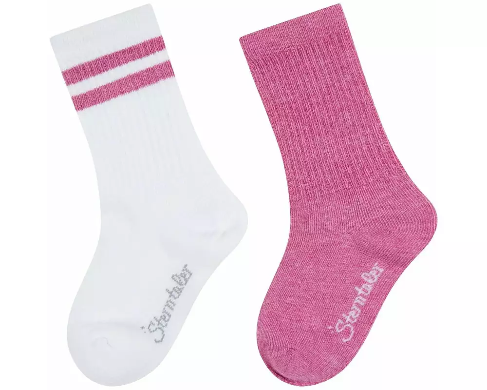 Sterntaler Socken Active Uni lang 2er Set Pink Melange Gr. 17-18