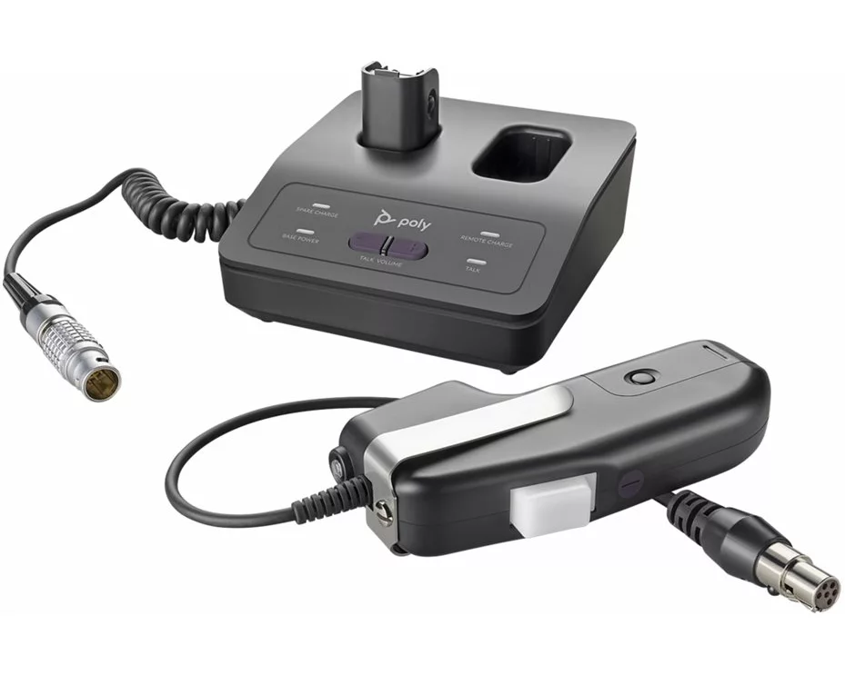 HP Poly CA22CD-DC Cordless PTT, DECT, 1880-1900 MHz LEMO, FGG.2B.310, EMEA, INTL, English Loc, Euro plug