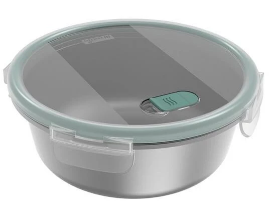 Rotho Edelstahldose mit Deckel NALA 1.4 l, Silber