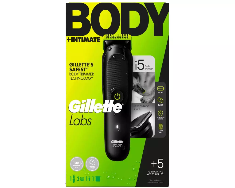 Gillette Körperrasierer + Intimhaartrimmer für Männer i5