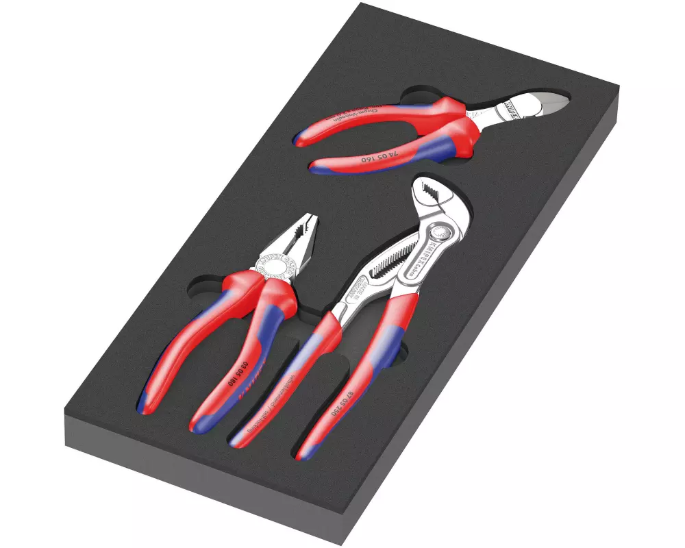 Wera Zangen-Satz Knipex 9780 Schaumstoffeinlage Set 1, 3-teilig