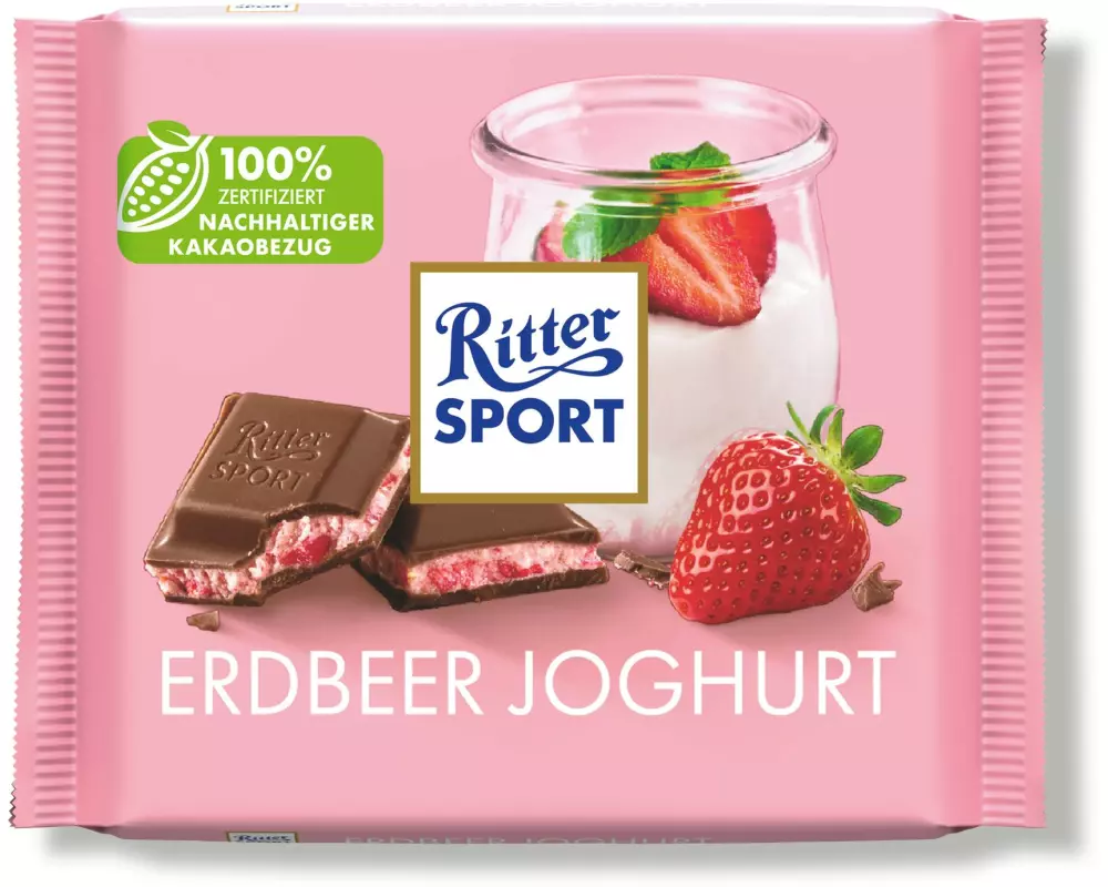 Ritter Sport Schokolade Erdbeer Joghurt 100 g