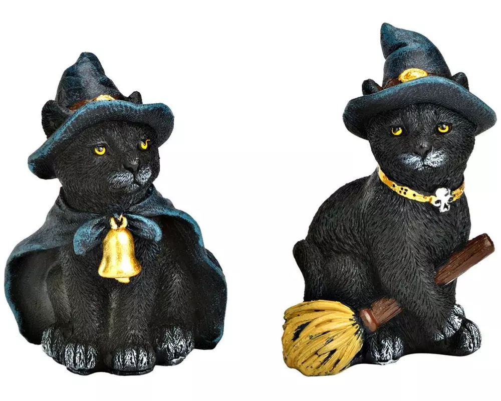 G. Wurm Halloweenfigur Katze 1 Stück, assortiert
