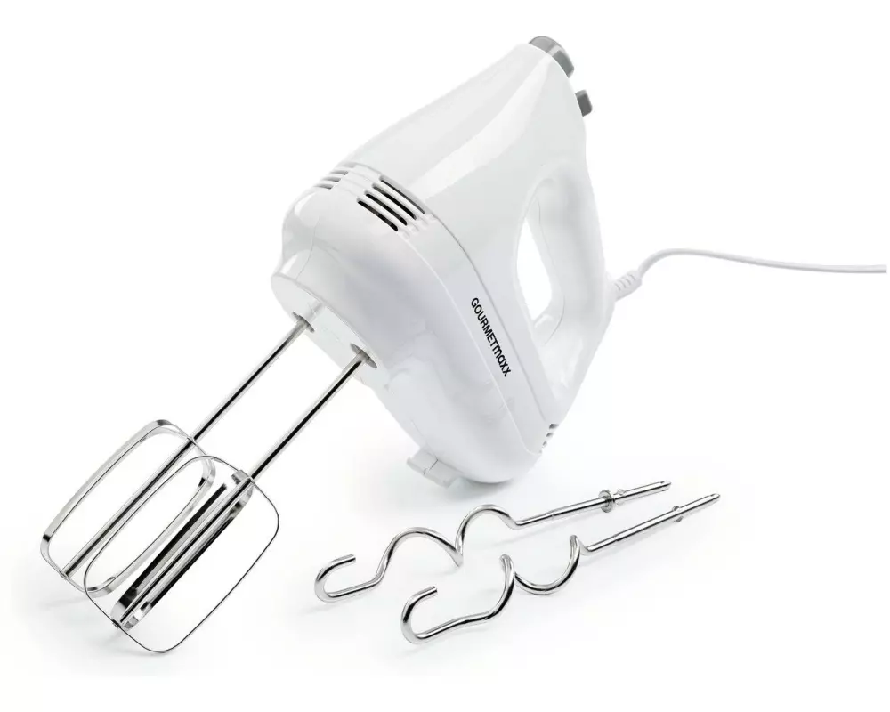 GOURMETmaxx Handmixer 250W inkl. Rührbesen Weiss