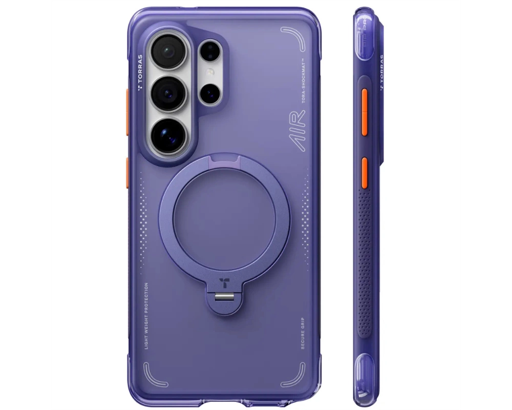 Torras Ostand Q3 Air Schutzhülle, Galaxy S26 Ultra, violett