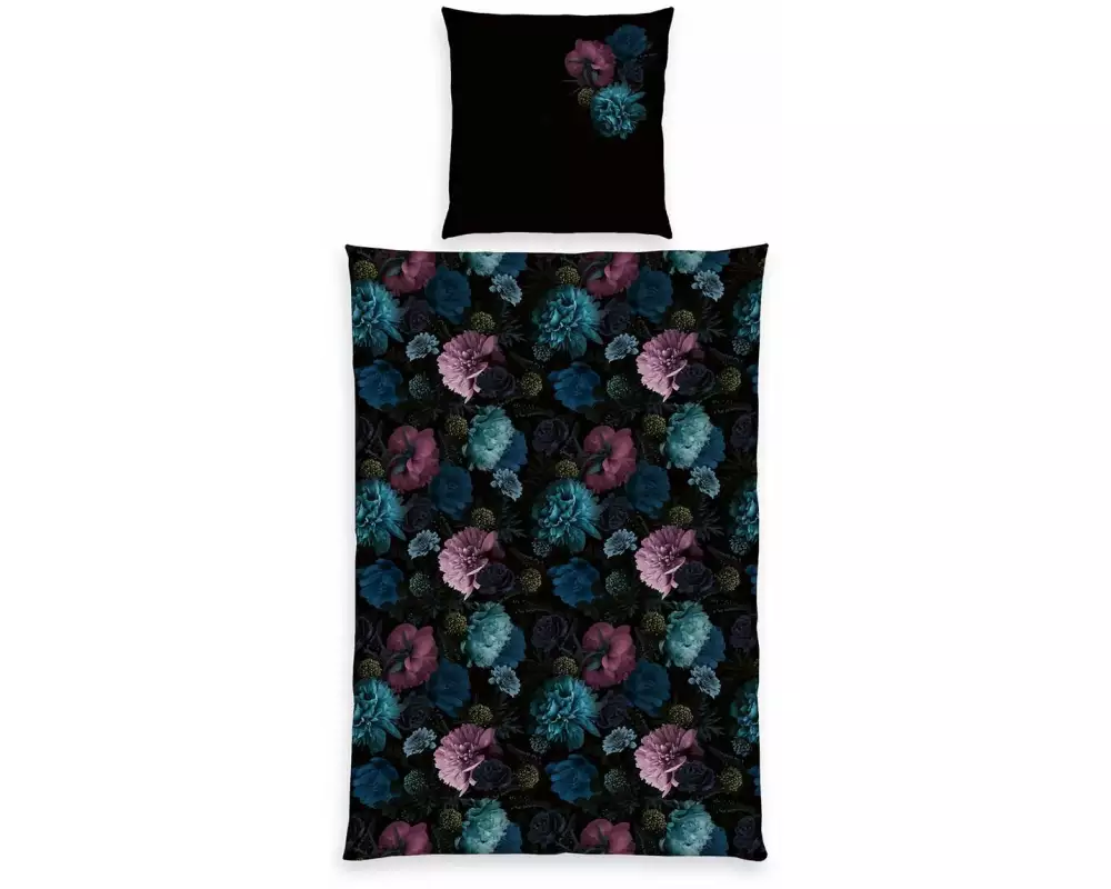 Herding Bettwäschegarnitur Flowers 160 x 210 cm + 65 x 100 cm