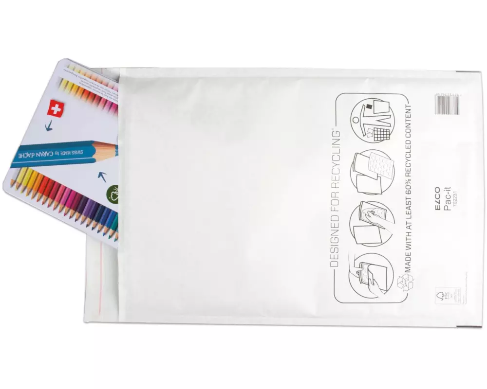 ELCO Luftpolstertasche 30 x 44 cm Weiss 50 Stück