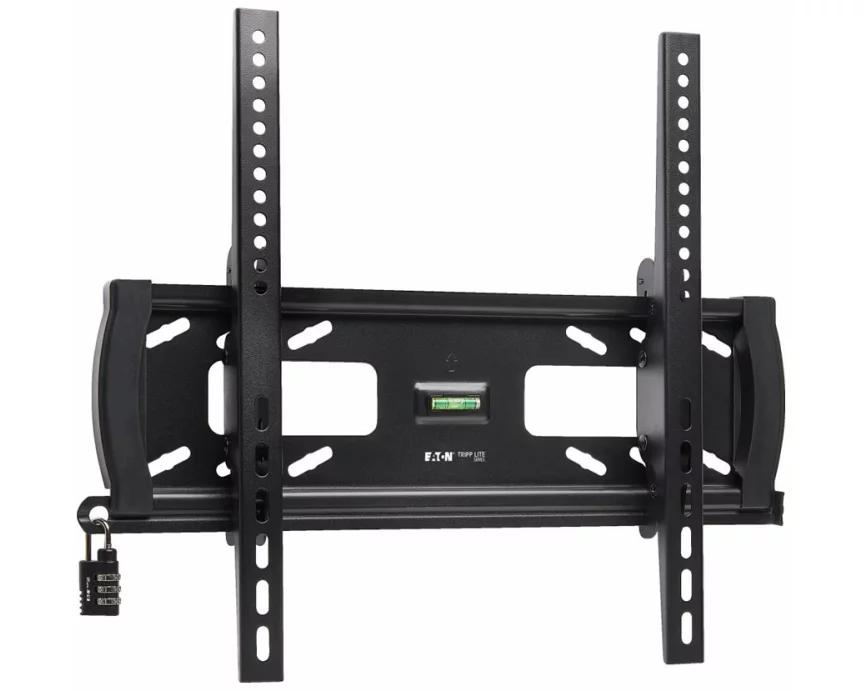 EATON TRIPPLITE Heavy-Duty Tilt, Security Wall Mount, for 32inch to 55inch TVs and Monitors, Flat or Curved Screens, UL Certified