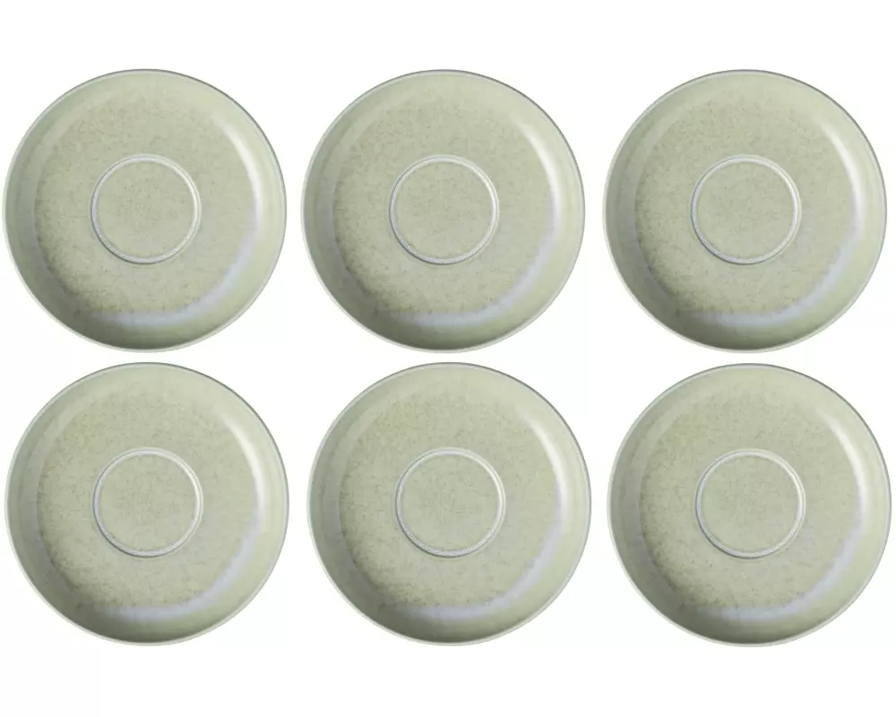 Villeroy & Boch Untertasse Perlemor Alga 6 Stück, Grün