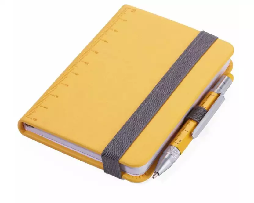 Troika Notizbuch LILIPAD+LILIPUT A7, Blanko, Gelb