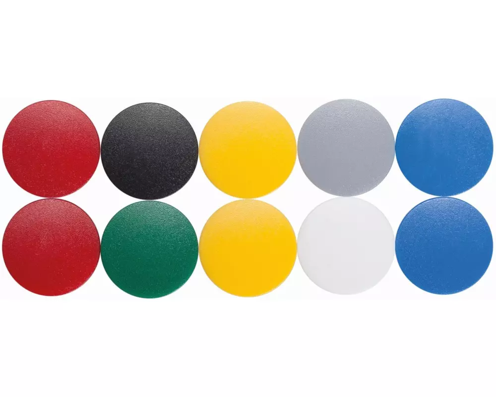 Maul Haftmagnet MAULsolid 10 Stück, Mehrfarbig