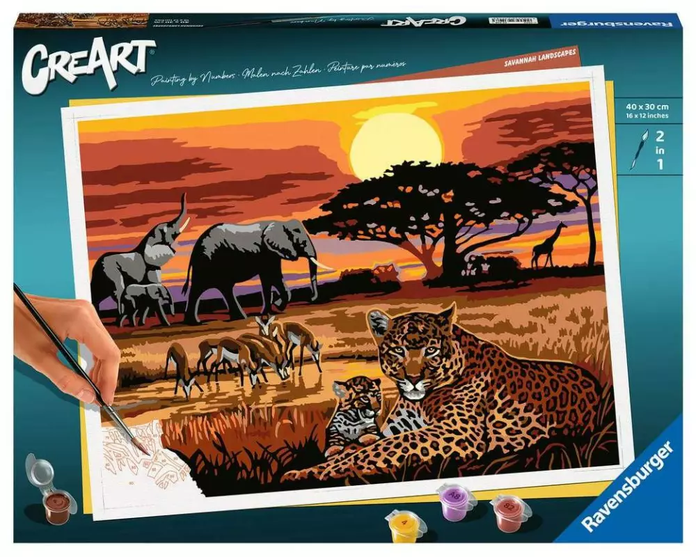 Ravensburger Malen nach Zahlen CreArt: Savannah Landscapes