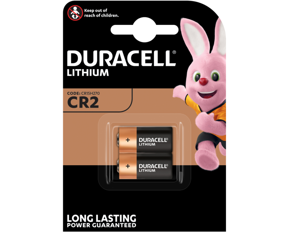 DURACELL Batterie Lithium CR15H270 CR2, 3V 2 Stück