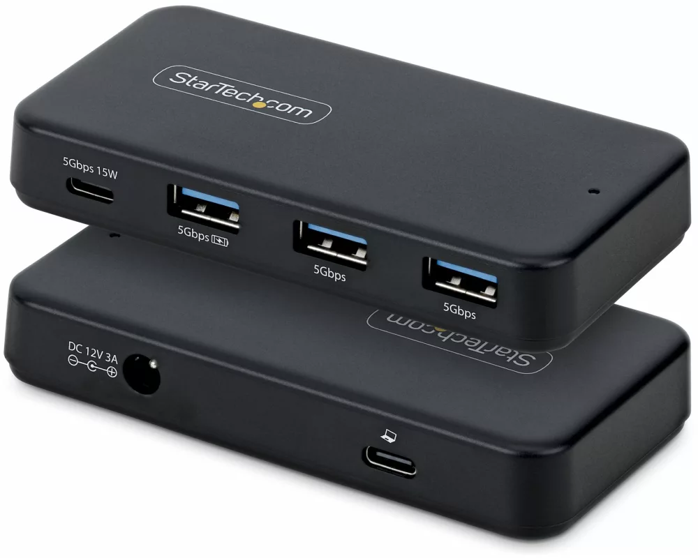 StarTech.com 311UE-USB-HUB Schnittstellen-Hub USB 3.2 Gen 1 (3.1 Gen 1) Type-C 5000 Mbit/s Schwarz