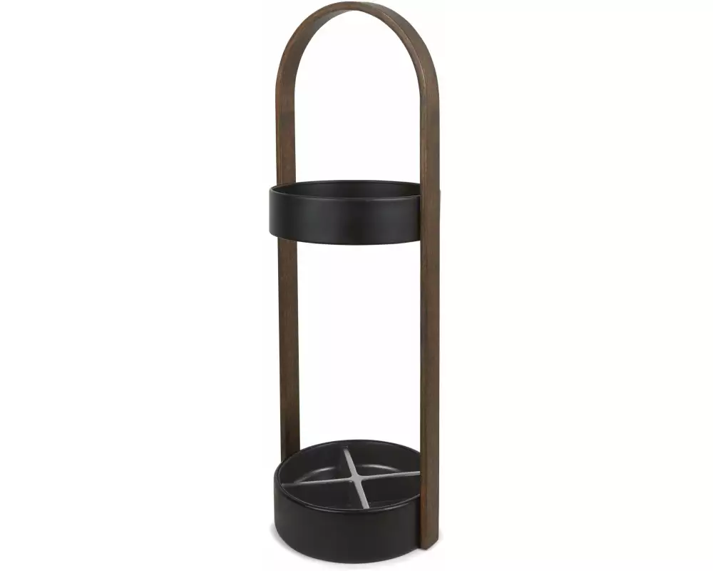 Umbra Schirmständer Hub Schwarz/Walnuss