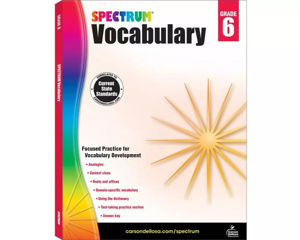Spectrum Vocabulary, Grade 6