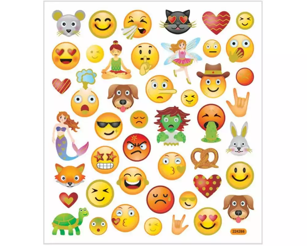 Creativ Company Motivsticker Emoji 1 Blatt