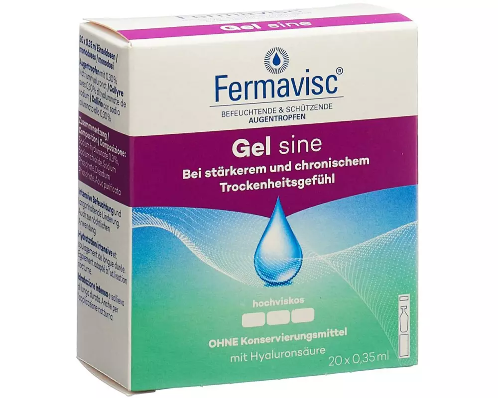 OmniVision Augentropfen Fermavisc Gel sine 20 x 0.35 ml
