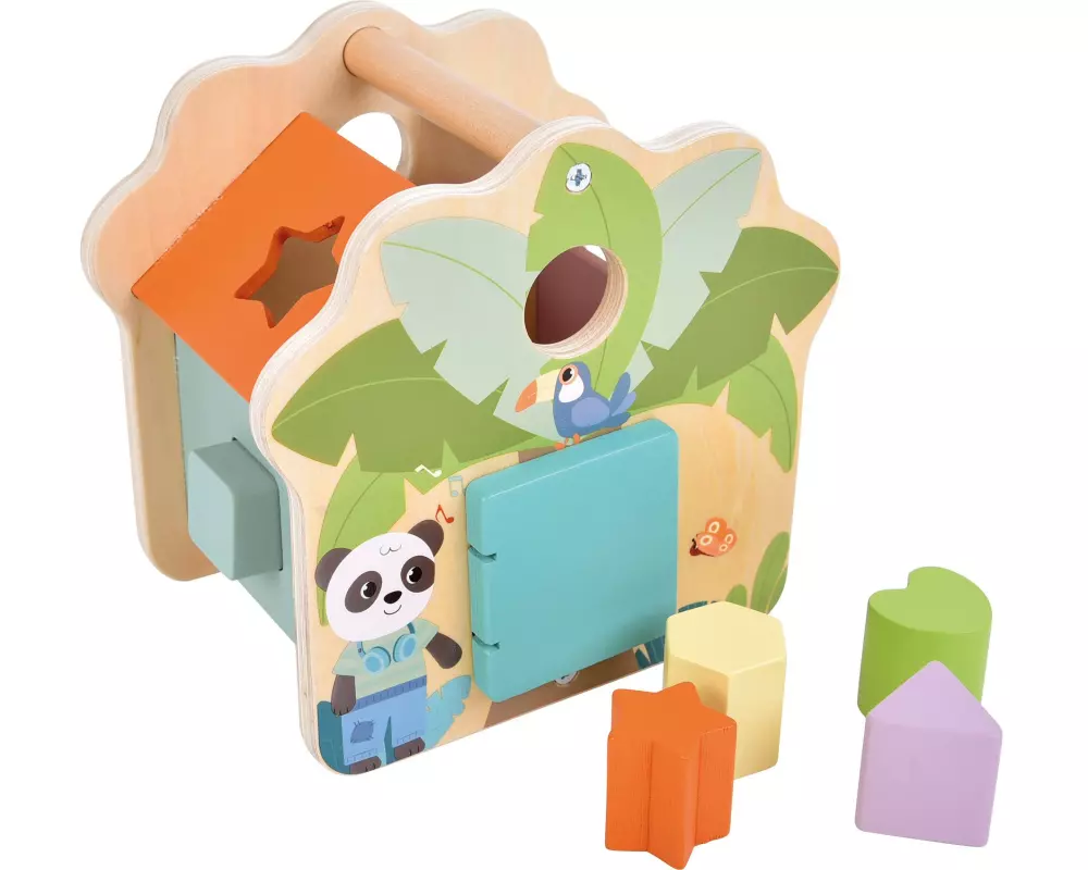 small foot Steckwürfel Haus Jungle Friends