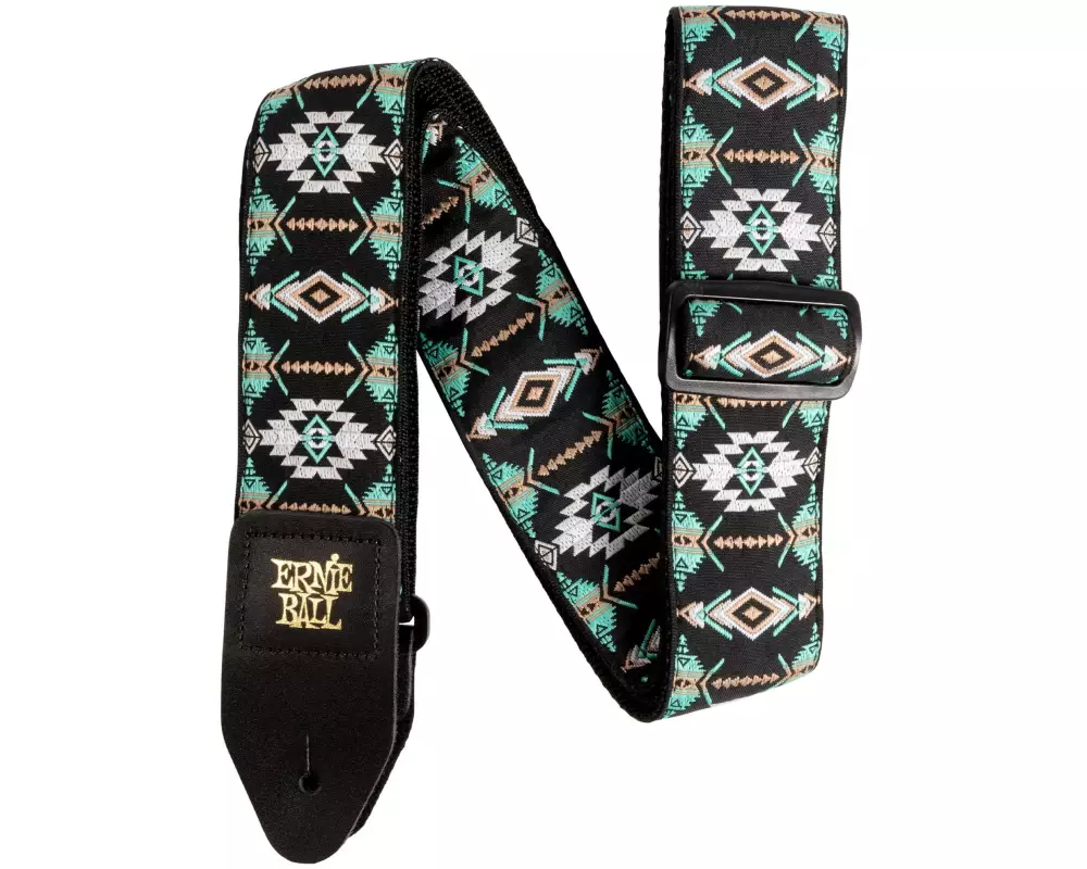 Ernie Ball Gitarrengurt Jacquard Southwestern Turqoise
