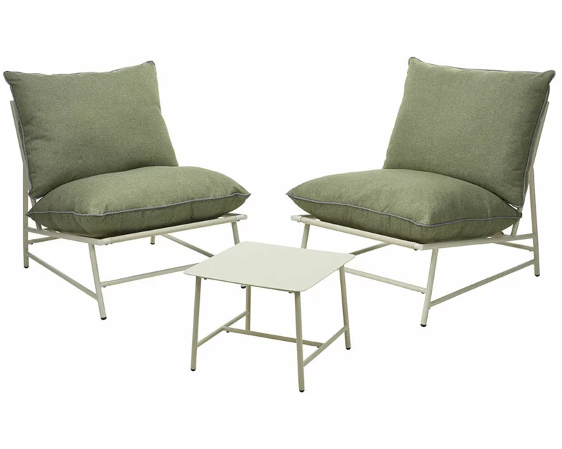 FS-STAR Gartenmöbelset cremefarben 3teilig