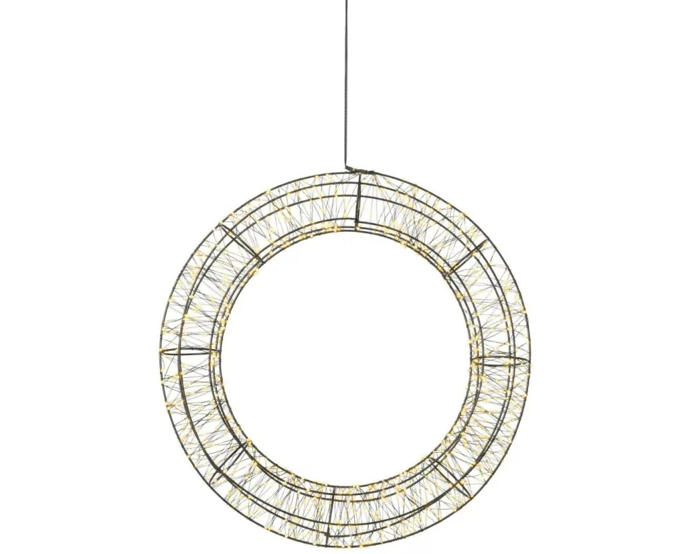 STT LED Engelskranz Nero 960 LED, Ø 45 cm, 9 W