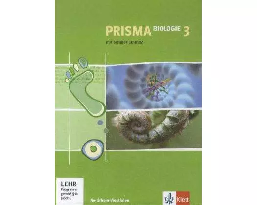 Prisma Biologie 3. Schülerbuch mit Schüler-CD-ROM. Nordrhein-Westfalen