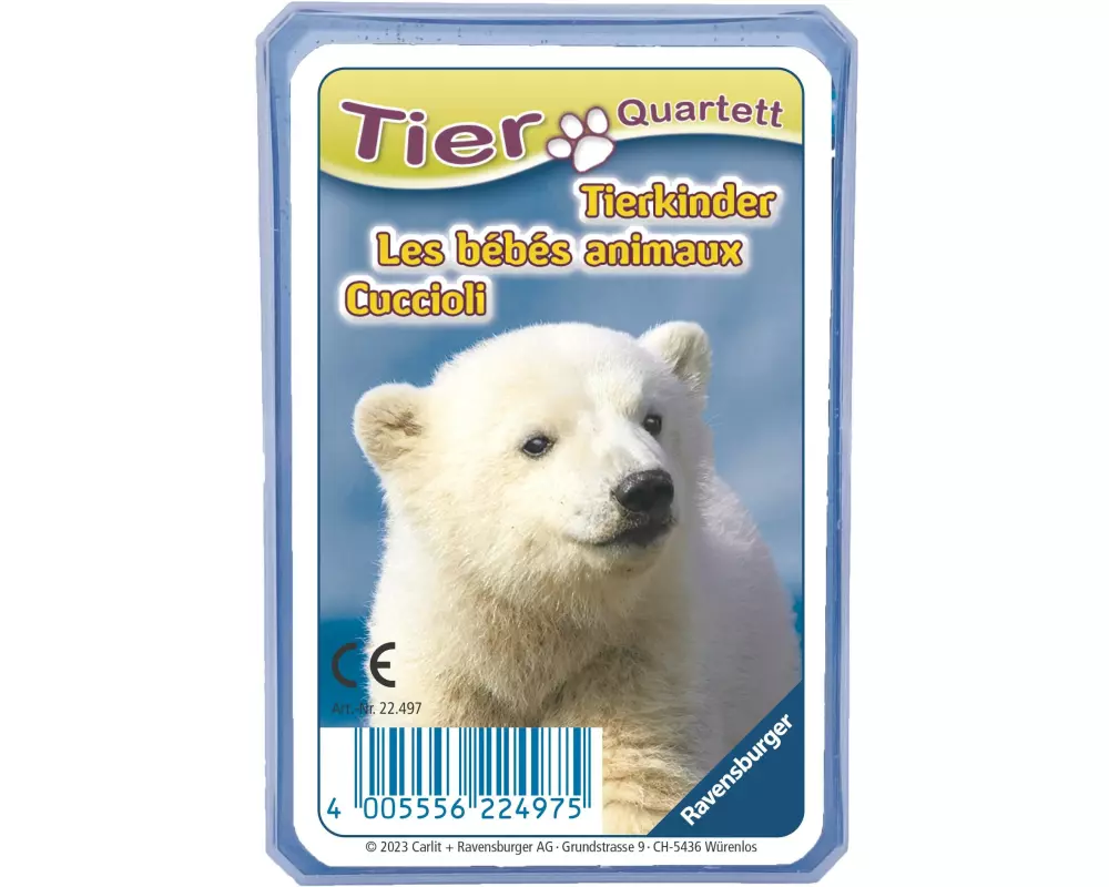 Ravensburger Kartenspiel Tierkinder Quartettspiel, Wissensfragen