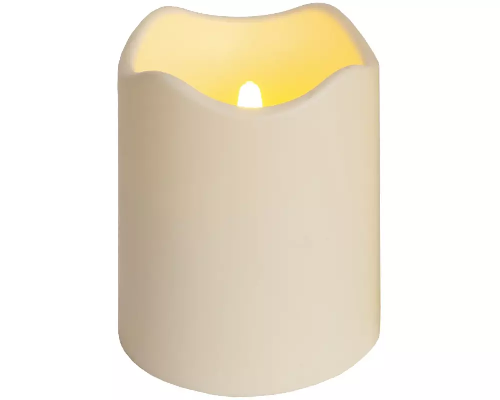 Star Trading LED-Kerze Pillar Paul Ø 10 x 12.5 cm, Beige