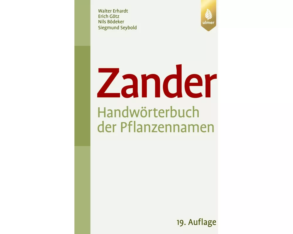 Zander. Handwörterbuch der Pflanzennamen