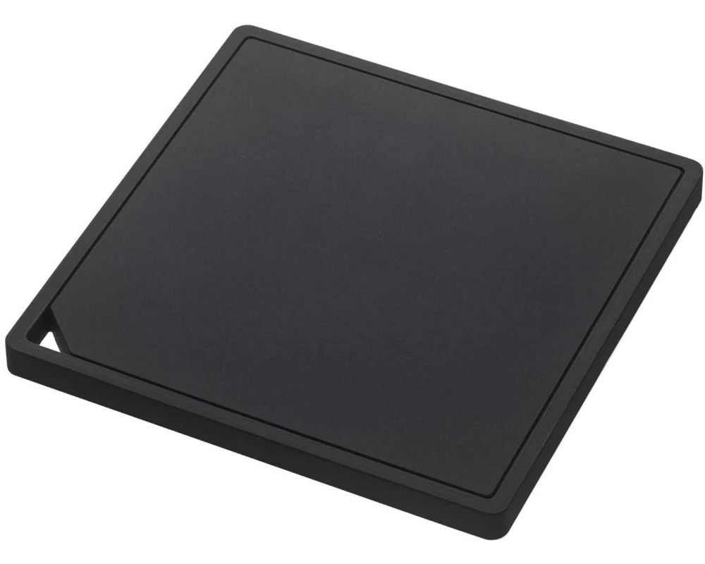 Yamazaki Topfuntersetzer aus Silikon Tower 15 x 15 cm, Schwarz