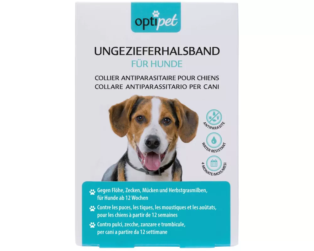 OptiPet Anti-Parasit-Halsband für Hunde, 1 Stück