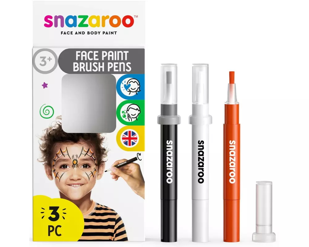 Snazaroo Zubehör Pinselstift Set 3 Halloween, 3 Stück