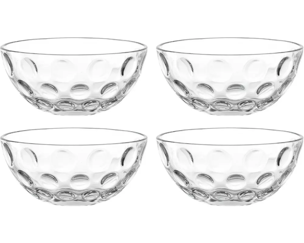 Leonardo Schale Cucina Optic 10 cm, 4 Stück, Transparent
