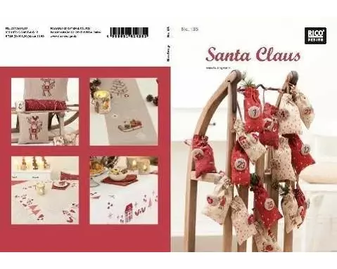 Santa Claus. Kreuzstich-Stickideen Weihnachten