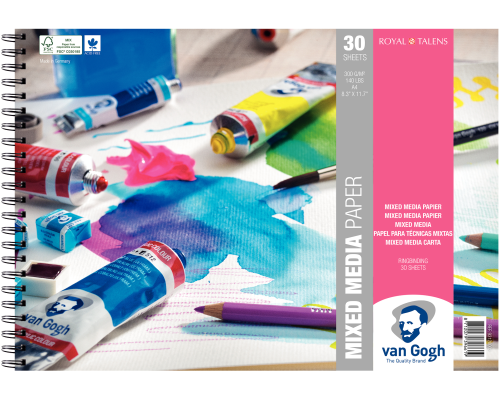 VAN GOGH MIX MED Papier A4 93120002 Mix Media FSCM80 30 Blatt